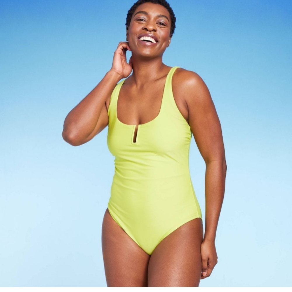 Kona Sol Vibrant Yellow Swimsuit size Lg